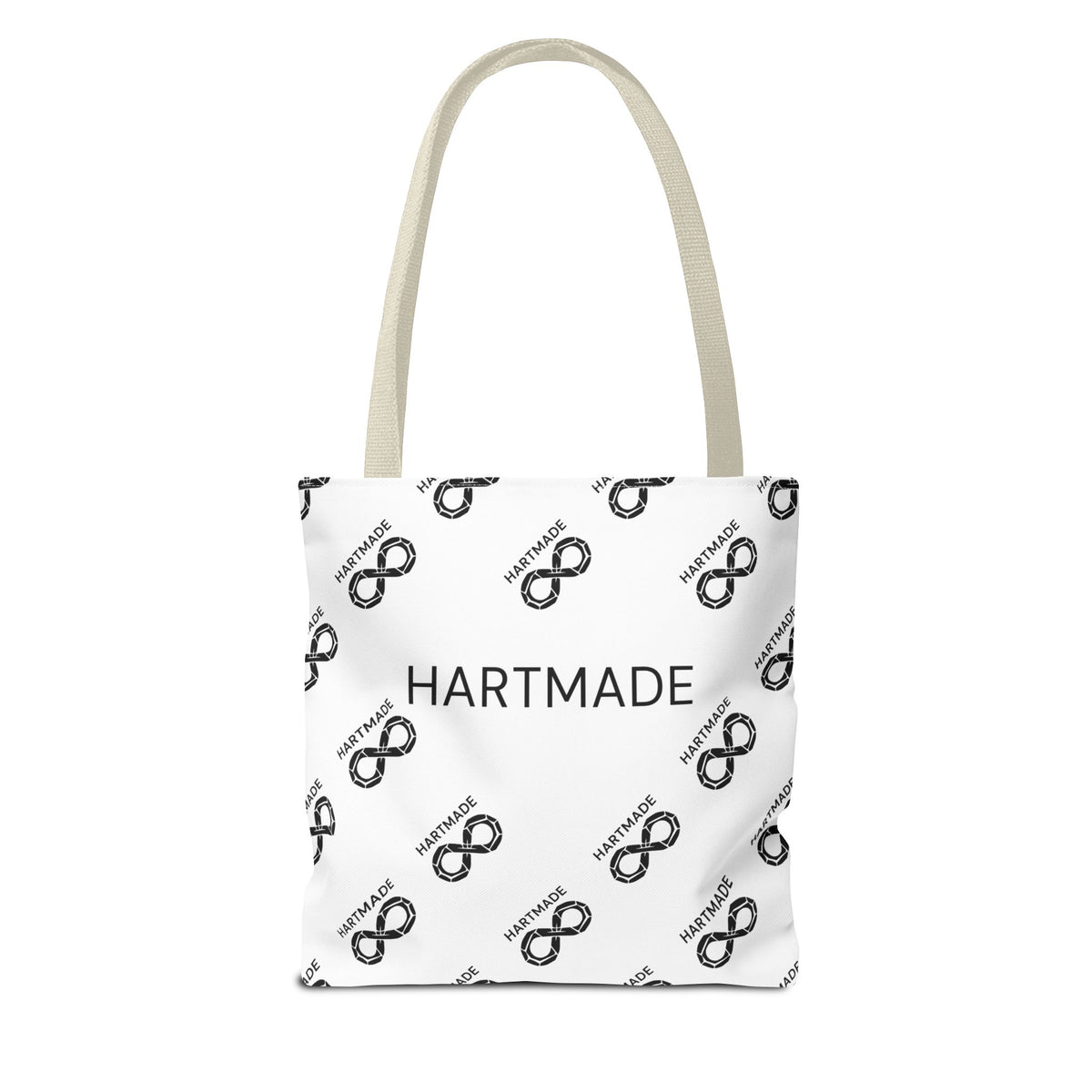 Hartmade Logo Tote Bag — Branded All-Over Print Canvas Tote