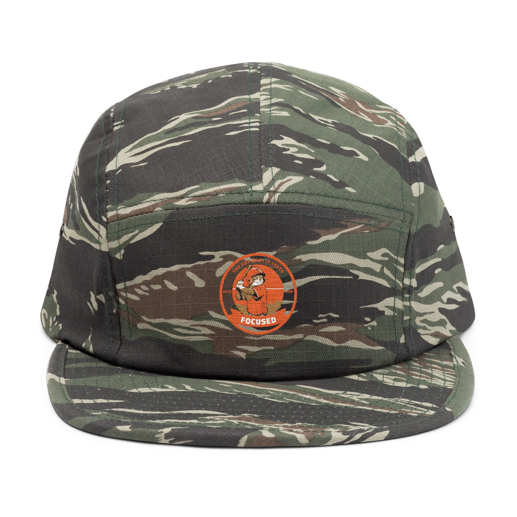 Sporting-Cats Focus | Embroidered 5-Panel Cap — Vintage Fox Patch