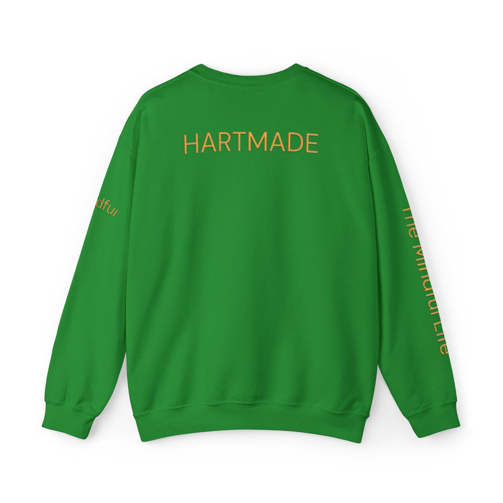 Embroidered Mindful Life Crewneck Sweatshirt — "The Mindful Life" Cozy Pullover