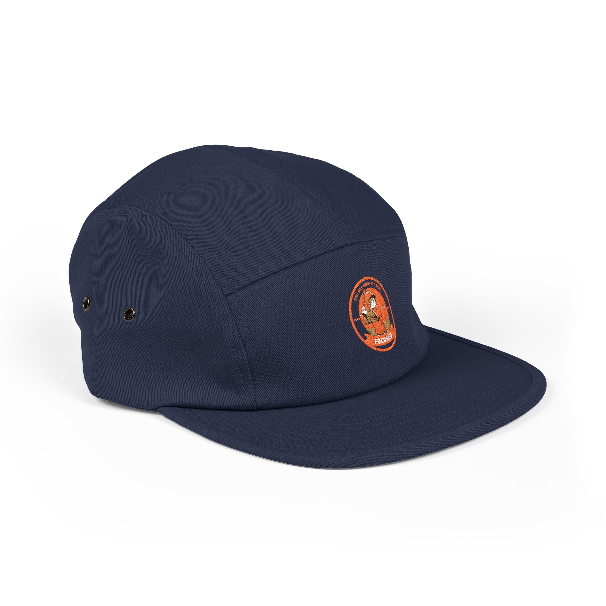 Sporting-Cats Focus | Embroidered 5-Panel Cap — Vintage Fox Patch