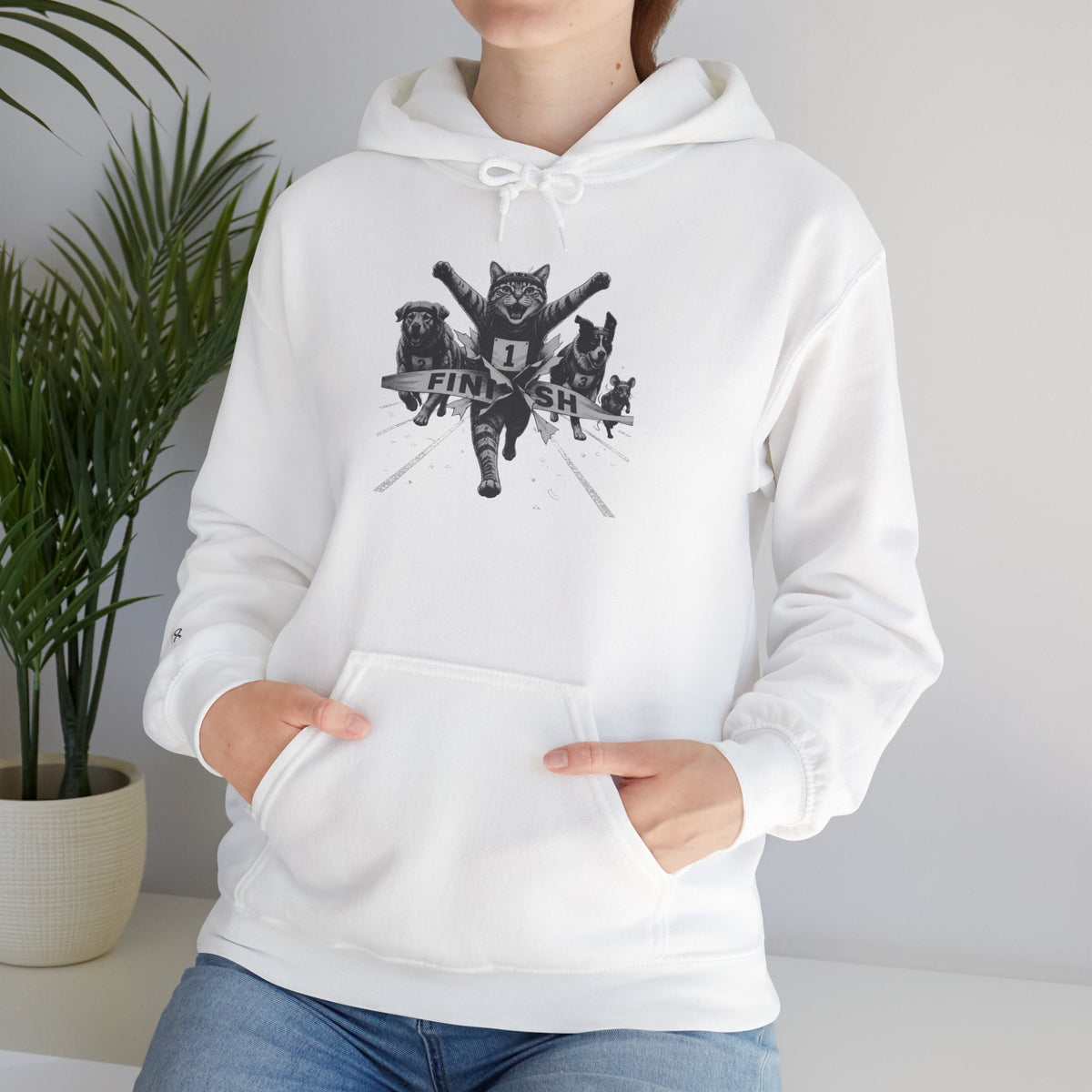 Finish Line Winner Pet Graphic Hoodie