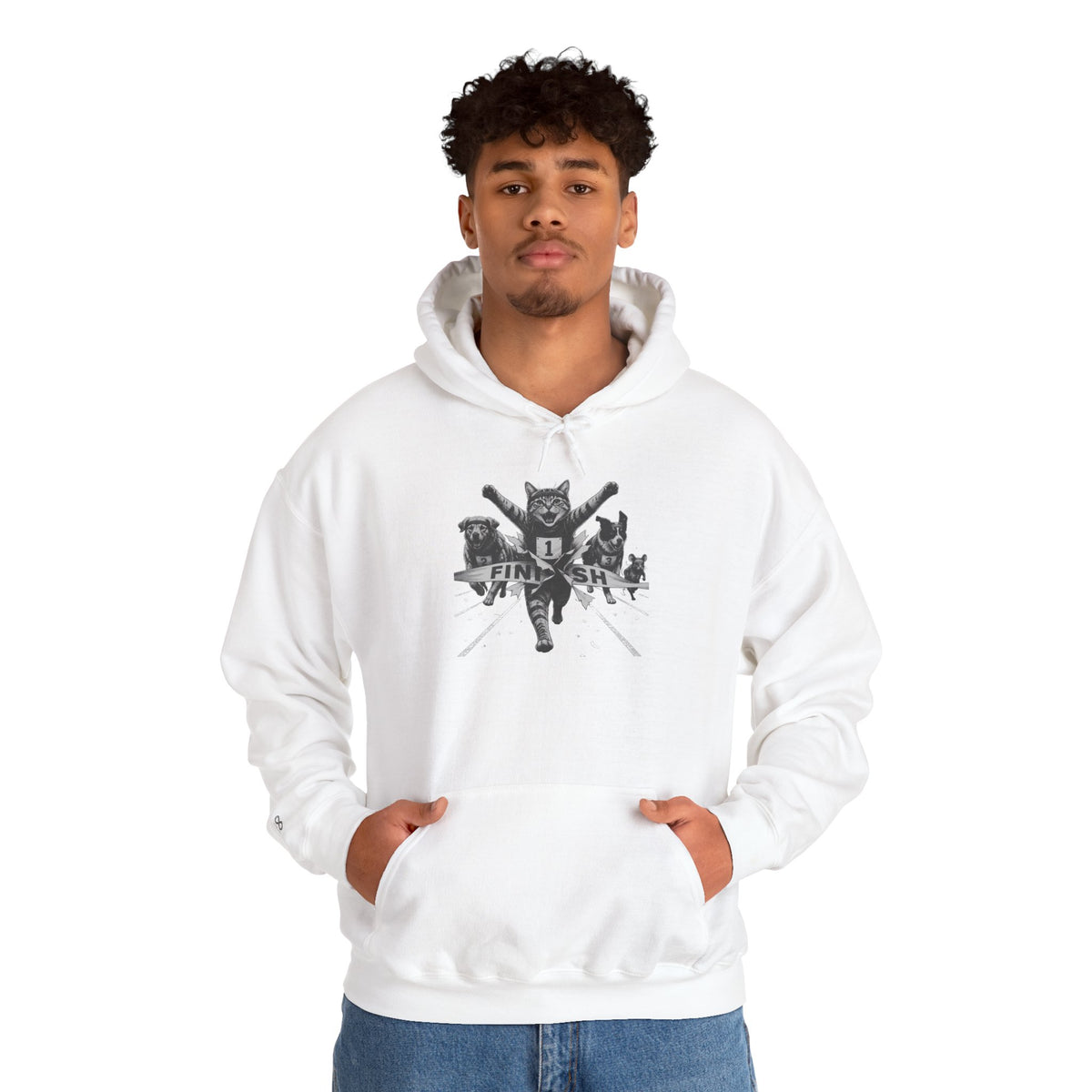 Finish Line Winner Pet Graphic Hoodie
