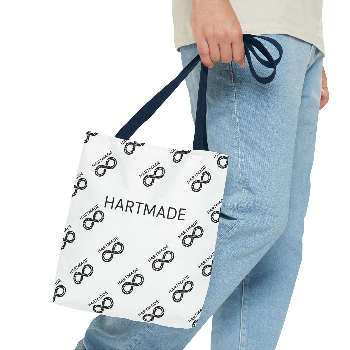 Hartmade Logo Tote Bag — Branded All-Over Print Canvas Tote