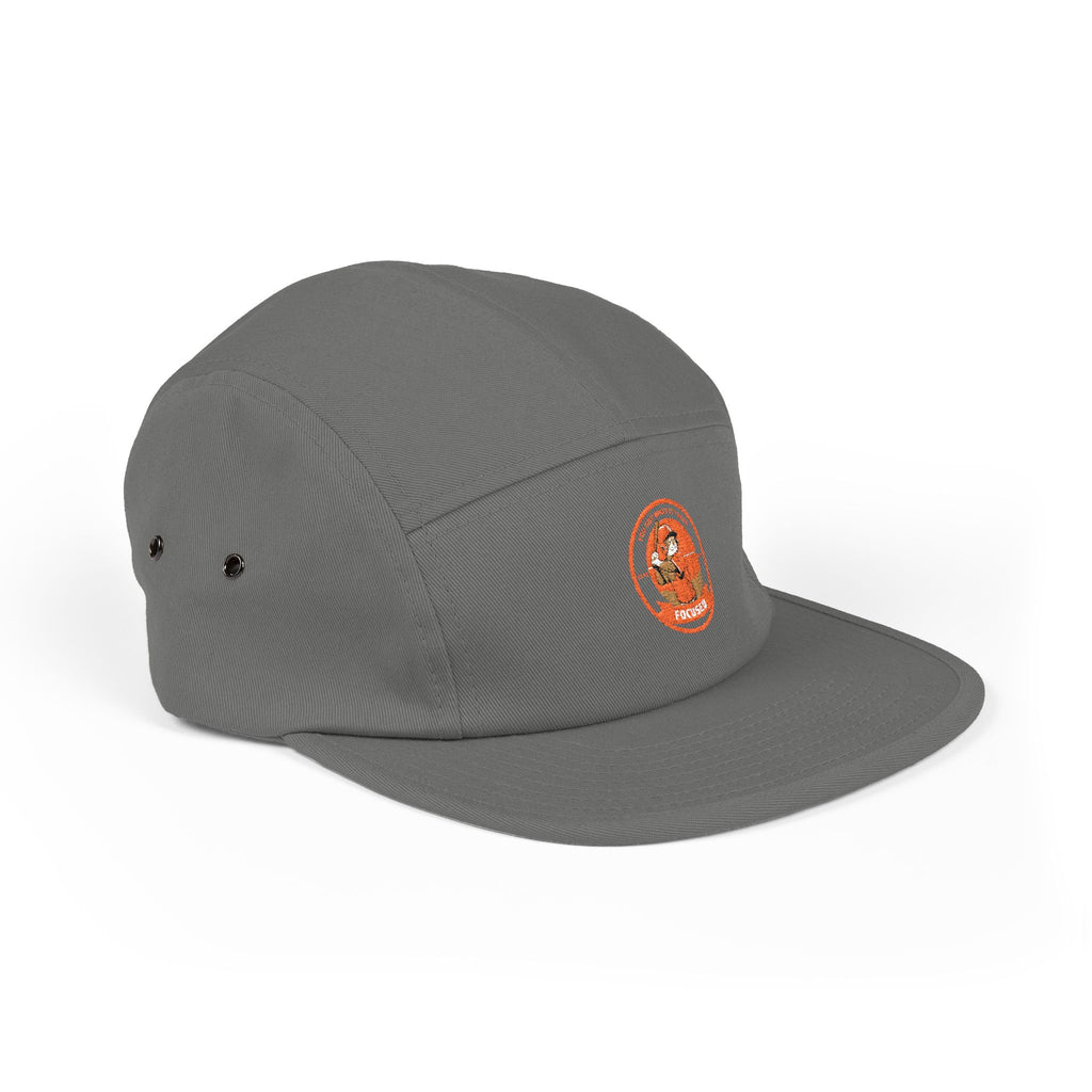 Sporting-Cats Focus | Embroidered 5-Panel Cap — Vintage Fox Patch