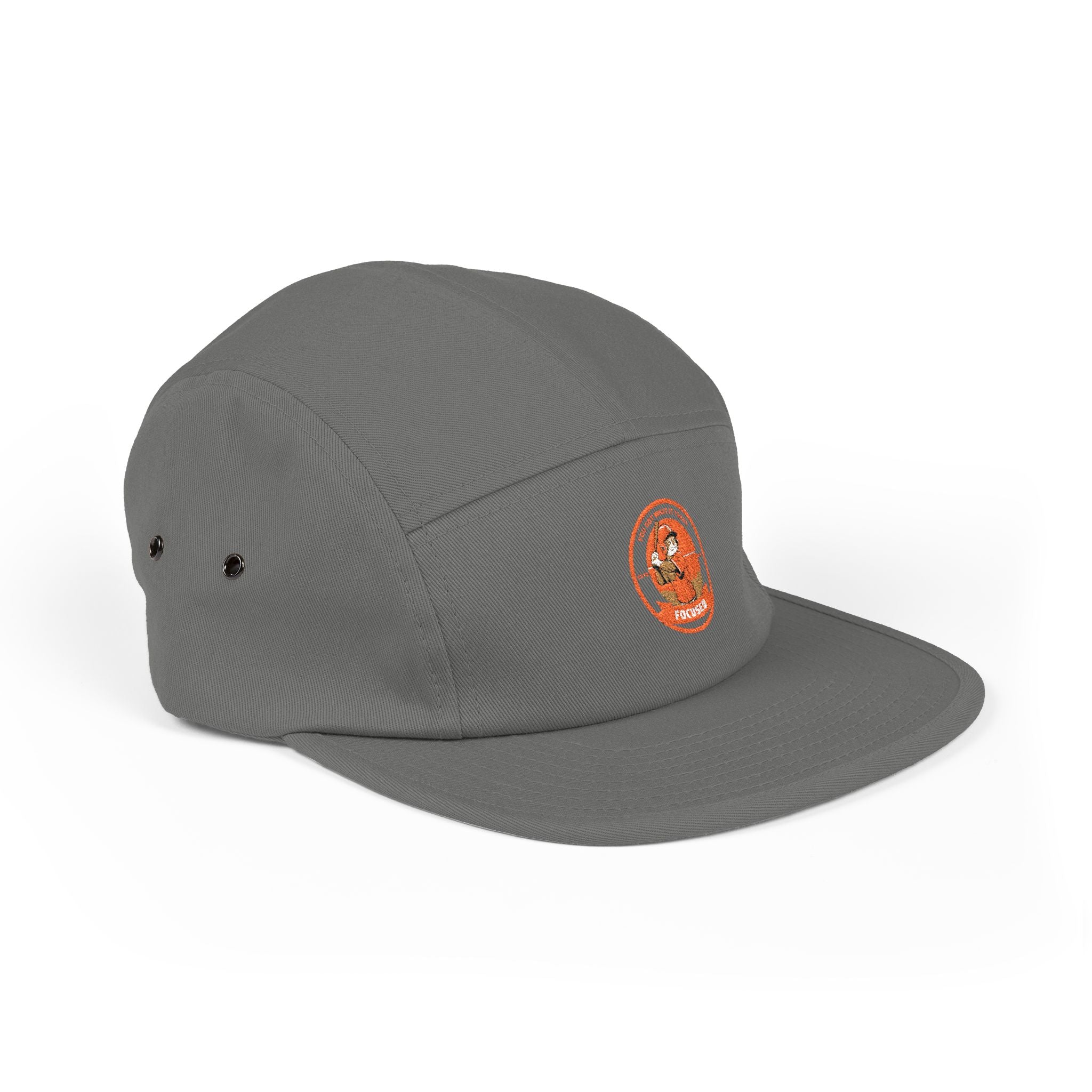 Sporting-Cats Focus | Embroidered 5-Panel Cap — Vintage Fox Patch