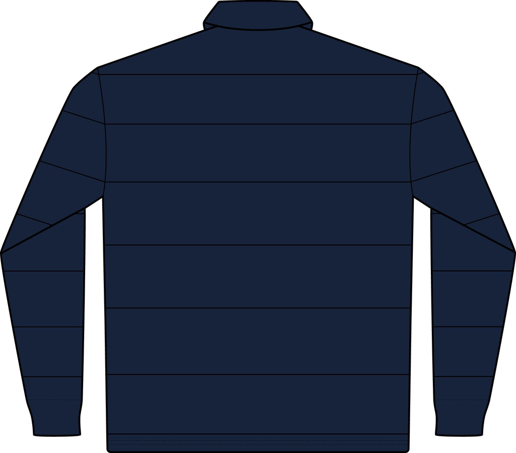 Classic Rugby Polo — Long Sleeve Striped Club Shirt with Sporting Pets Baseball Cat Focus Emblem