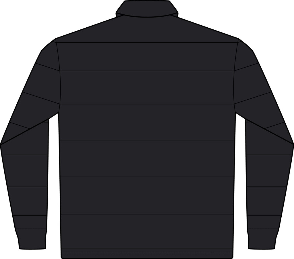 Classic Rugby Polo — Long Sleeve Striped Club Shirt with Sporting Pets Baseball Cat Focus Emblem