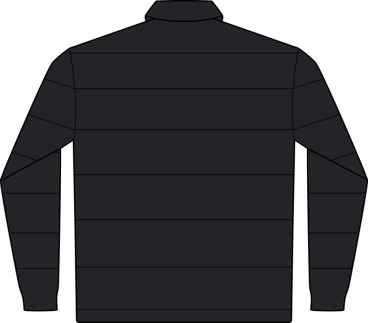Classic Rugby Polo — Long Sleeve Striped Club Shirt with Sporting Pets Baseball Cat Focus Emblem