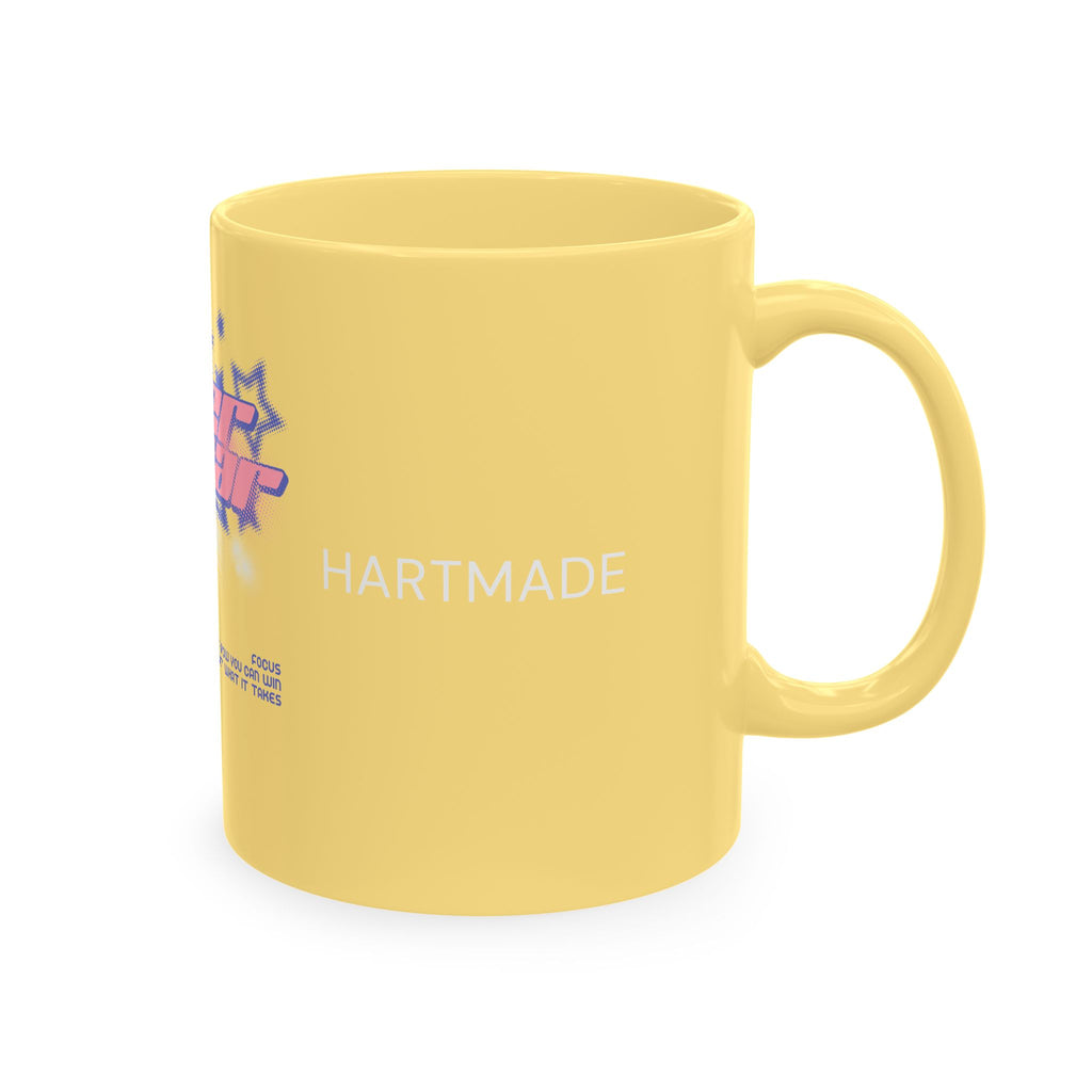 Superstar Cat Ceramic Mug — Cute Retro Cat Graphic Coffee Cup