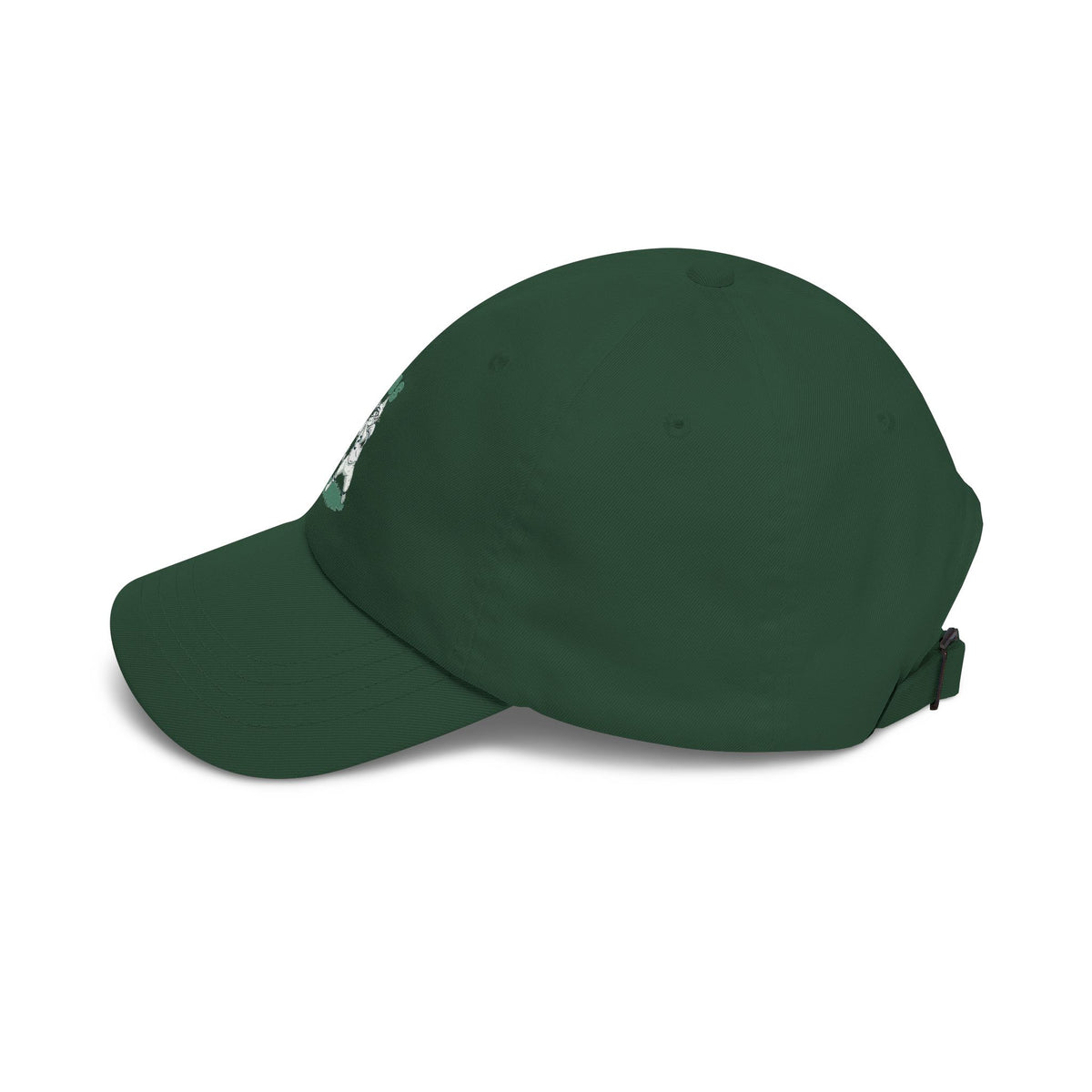 Dad Cap — Vintage Green 'Focus' Sporting Pets Patch Embroidered Football Hat