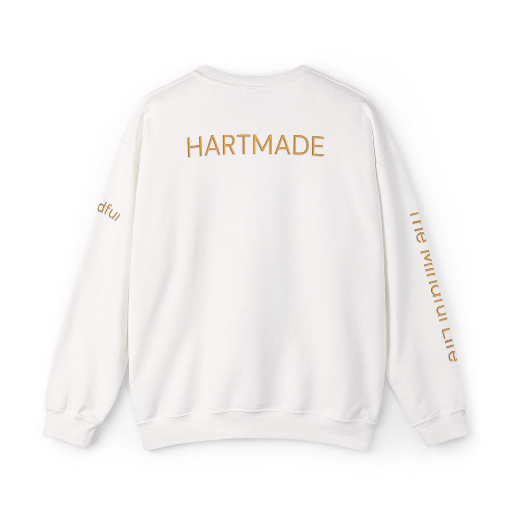 Embroidered Mindful Life Crewneck Sweatshirt — "The Mindful Life" Cozy Pullover