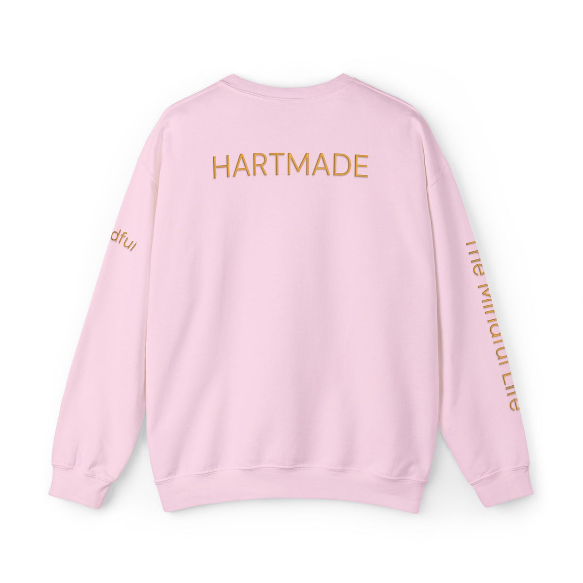 Embroidered Mindful Life Crewneck Sweatshirt — "The Mindful Life" Cozy Pullover