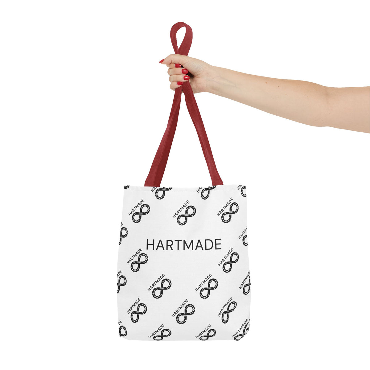 Hartmade Logo Tote Bag — Branded All-Over Print Canvas Tote