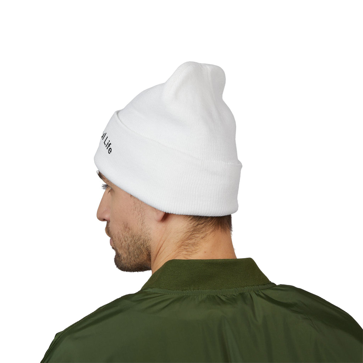 Mindful Life Cuffed Beanie — Embroidered "The Mindful Life" Knit Hat