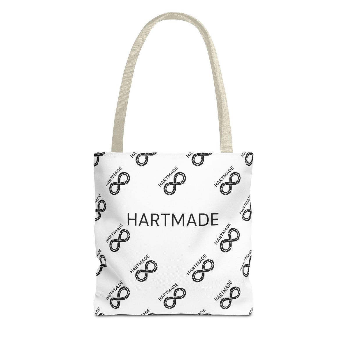 Hartmade Logo Tote Bag — Branded All-Over Print Canvas Tote