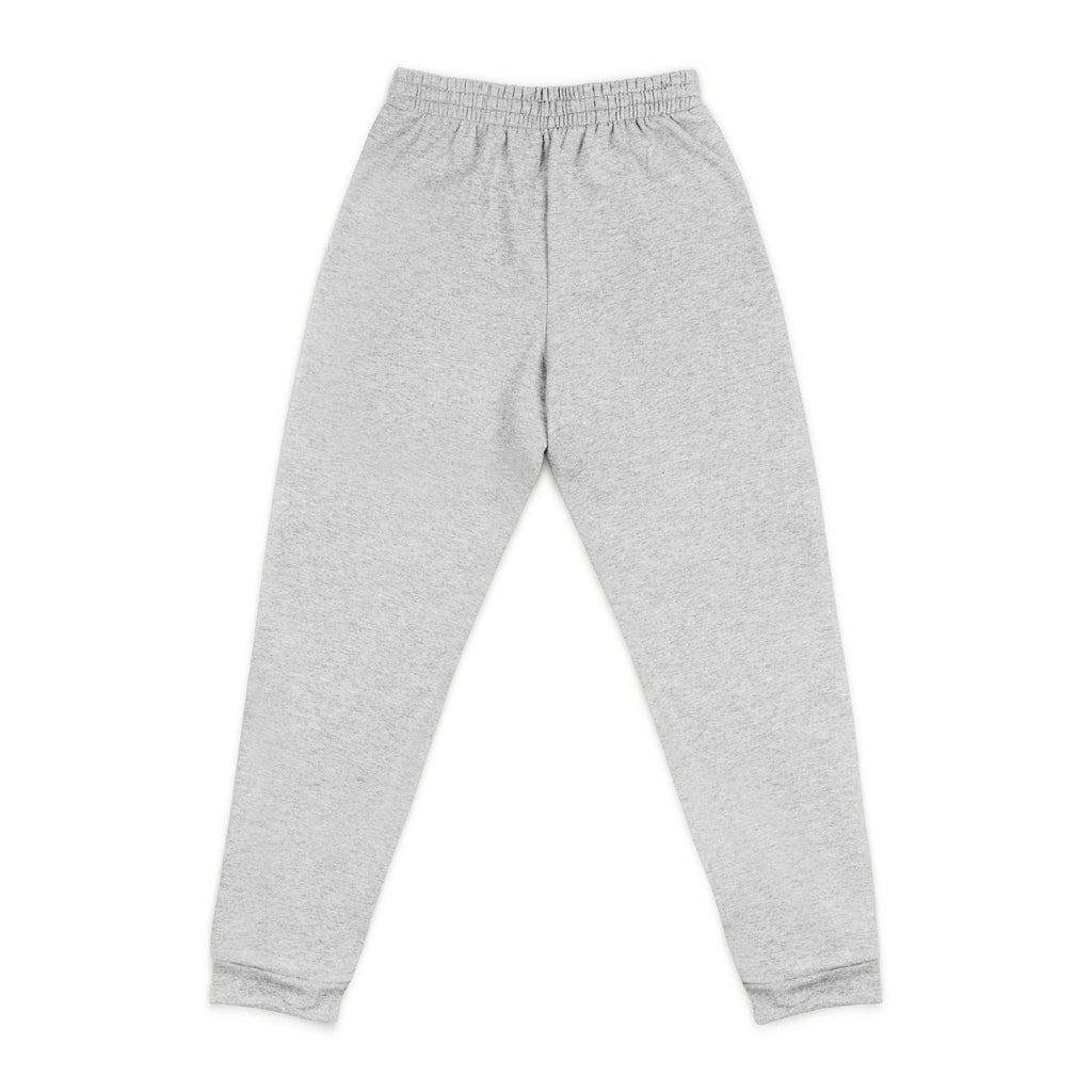 Embroidered Grey Joggers — Minimal Side Script Sweatpants
