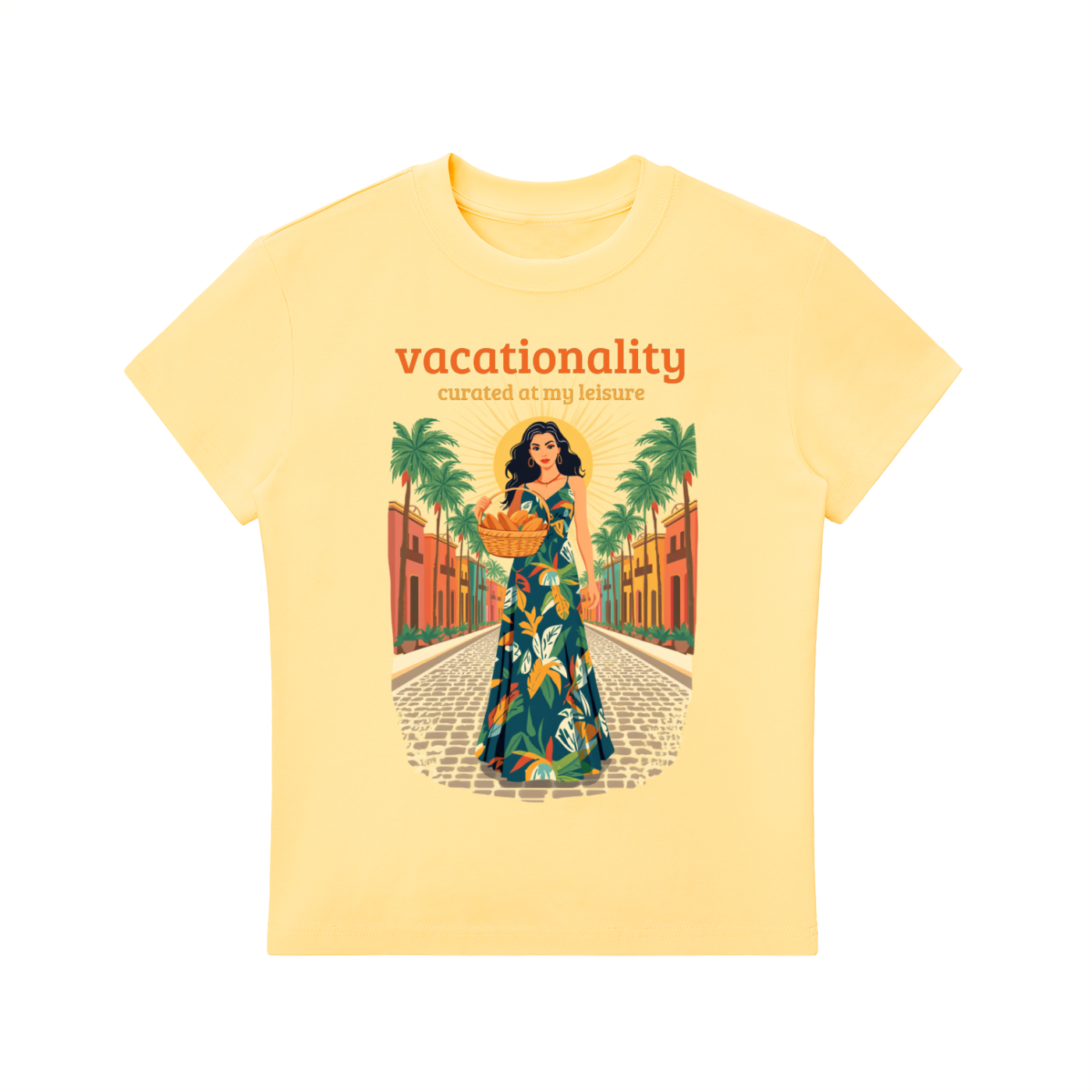 Caribbean Vacation Sunshine Radiance Woman Graphic T-Shirt