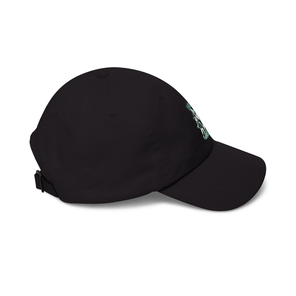 Dad Cap — Vintage Green 'Focus' Sporting Pets Patch Embroidered Football Hat