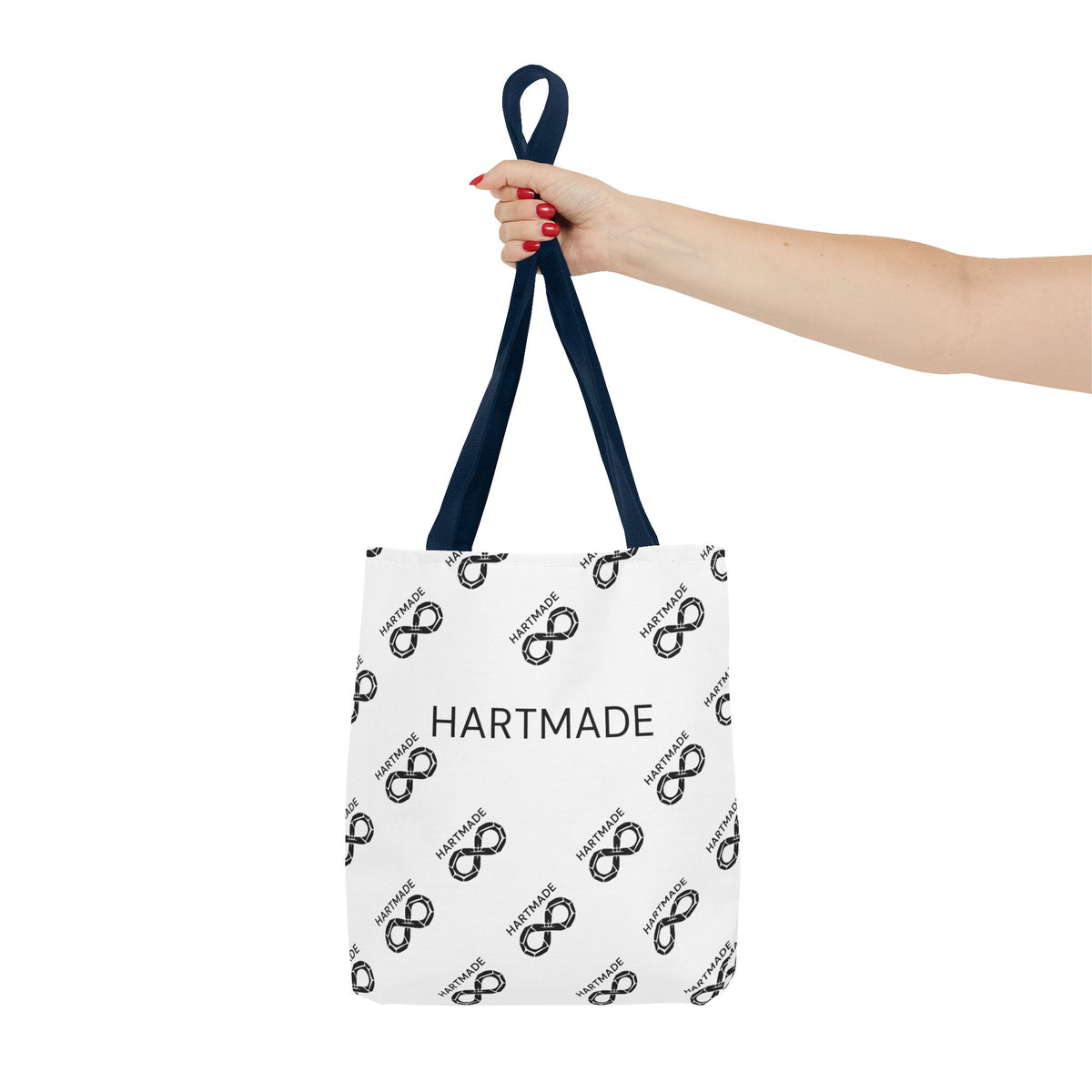 Hartmade Logo Tote Bag — Branded All-Over Print Canvas Tote