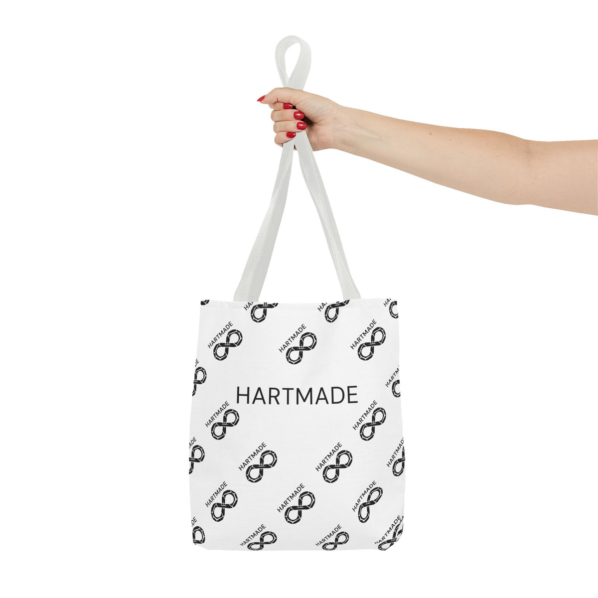 Hartmade Logo Tote Bag — Branded All-Over Print Canvas Tote