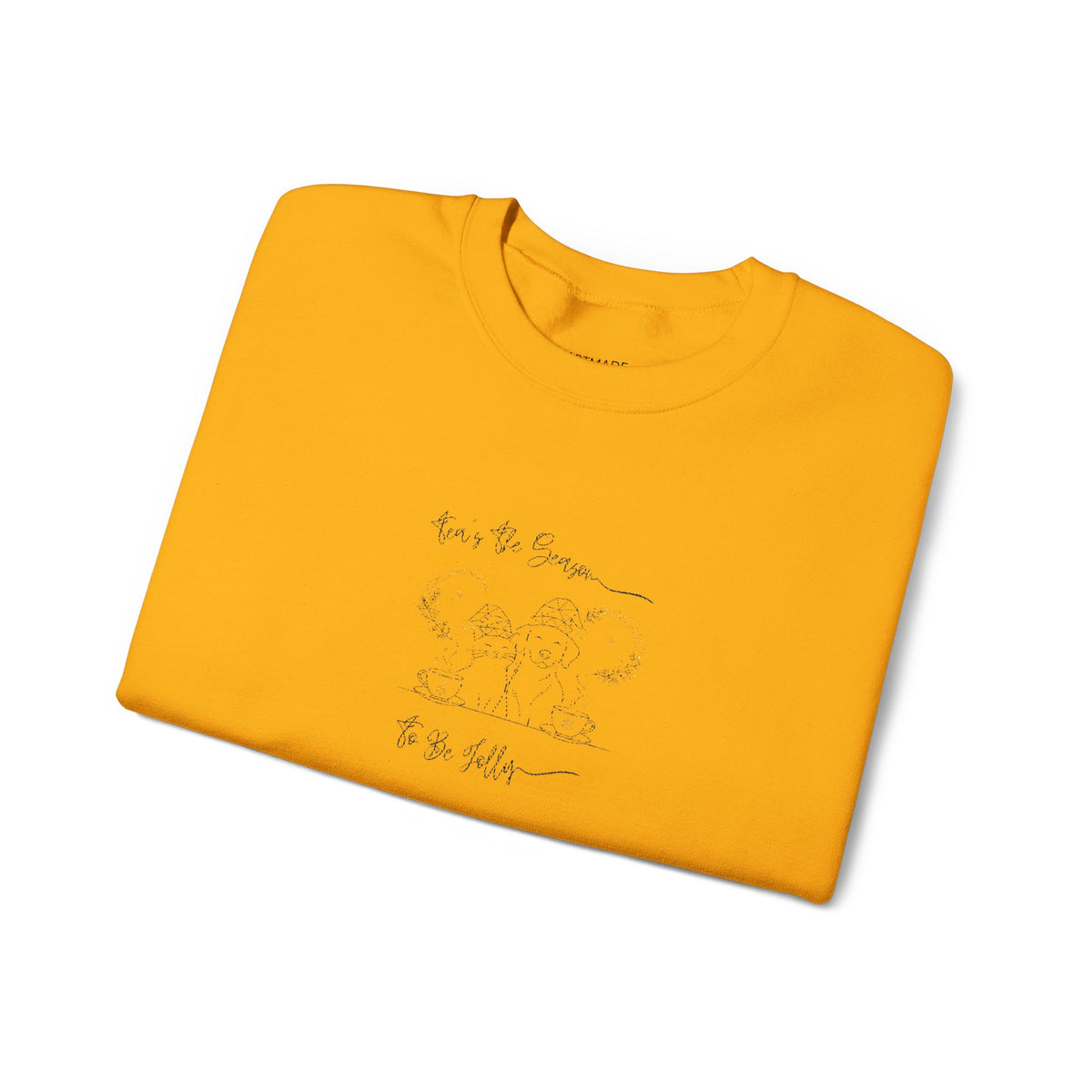 Minimalist Embroidered Graphic Vintage Crest Crewneck Sweatshirt | Tea's The Season