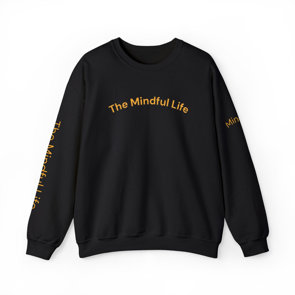 Embroidered Mindful Life Crewneck Sweatshirt — "The Mindful Life" Cozy Pullover