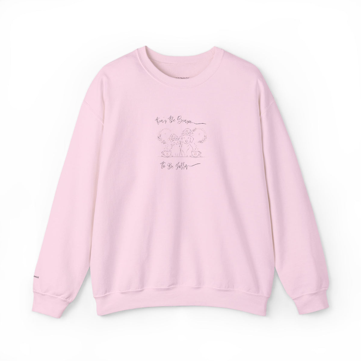 Minimalist Embroidered Graphic Vintage Crest Crewneck Sweatshirt | Tea's The Season