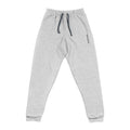 Embroidered Grey Joggers — Minimal Side Script Sweatpants