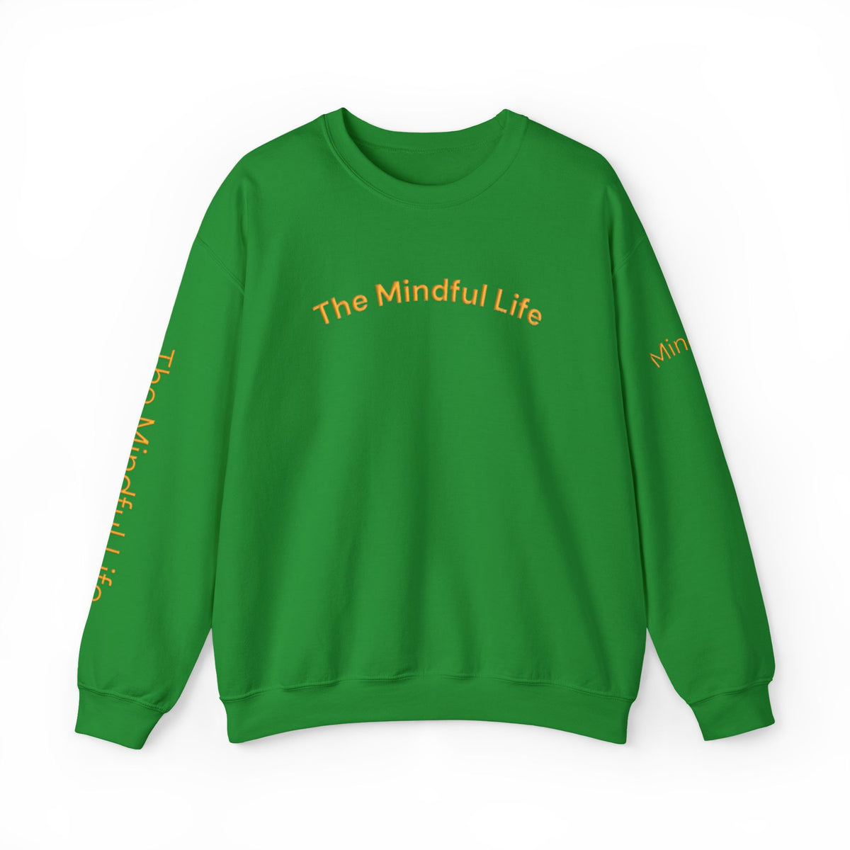 Embroidered Mindful Life Crewneck Sweatshirt — "The Mindful Life" Cozy Pullover