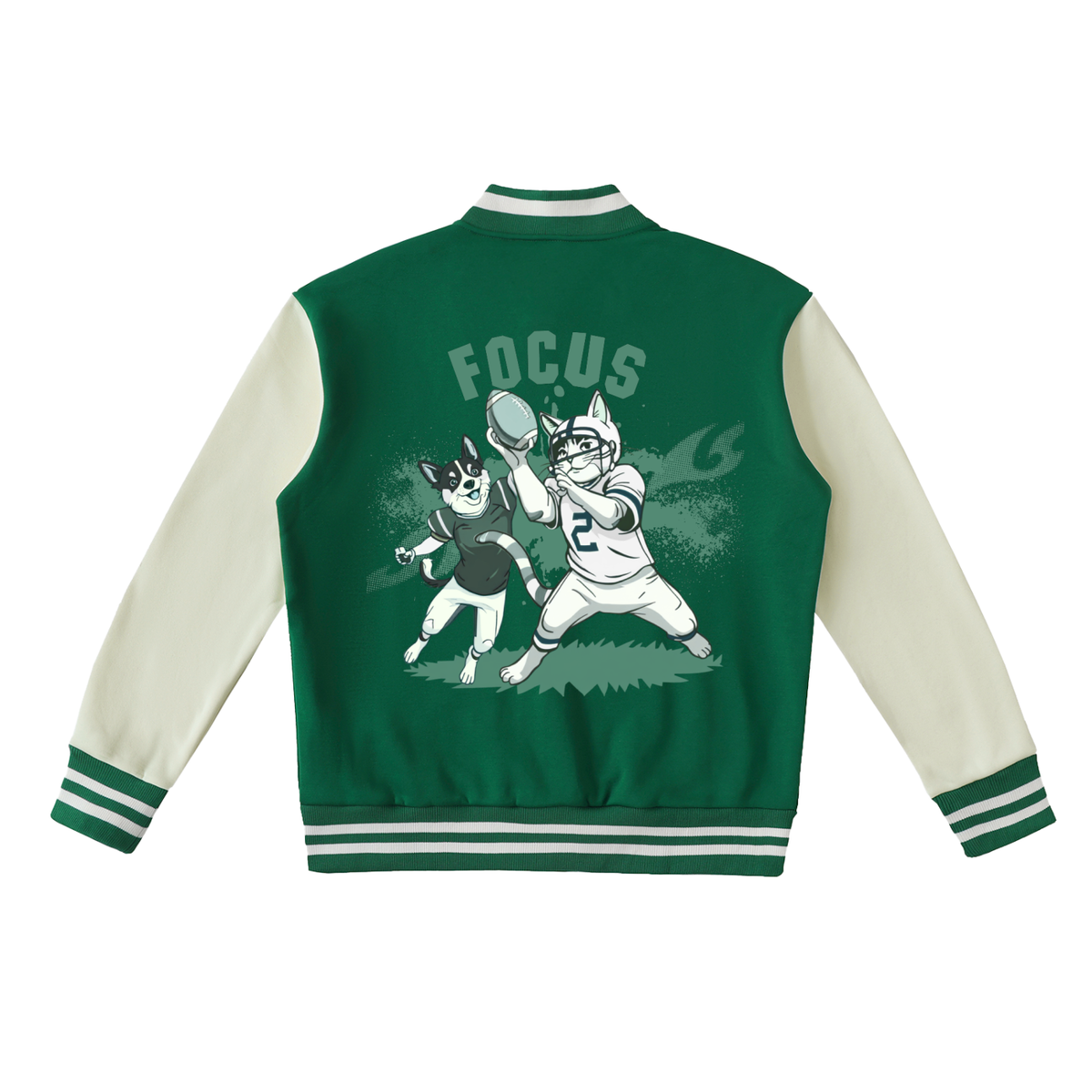 TwoToneVarsity,FleeceJacket,SportyJacket,WinterJacket,StreetWearVarsity,GiftForHim,TeamJacket,FootballJacket,FootballCatsJacket,HolidayGifts,StylishJacket
