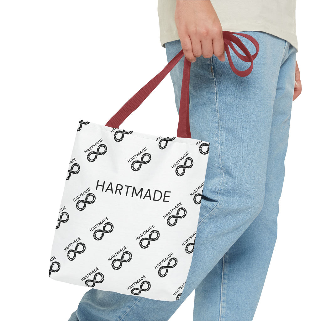 Hartmade Logo Tote Bag — Branded All-Over Print Canvas Tote