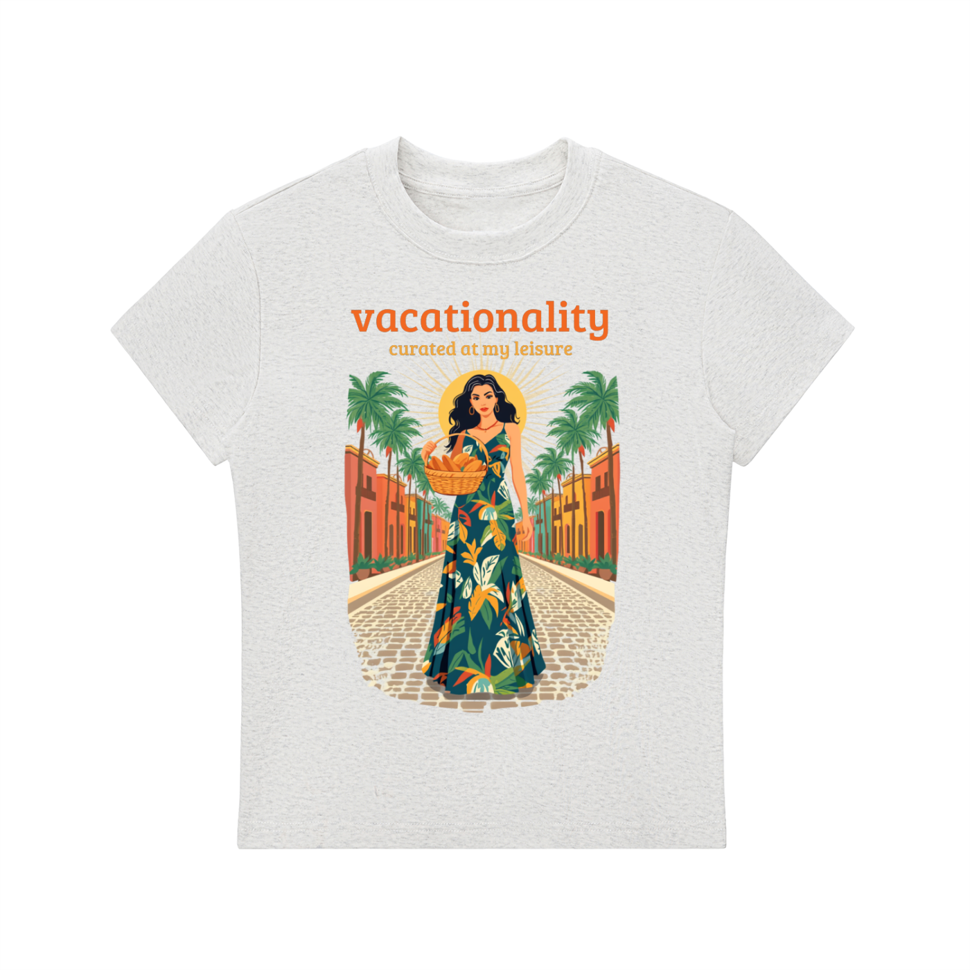 Caribbean Vacation Sunshine Radiance Woman Graphic T-Shirt