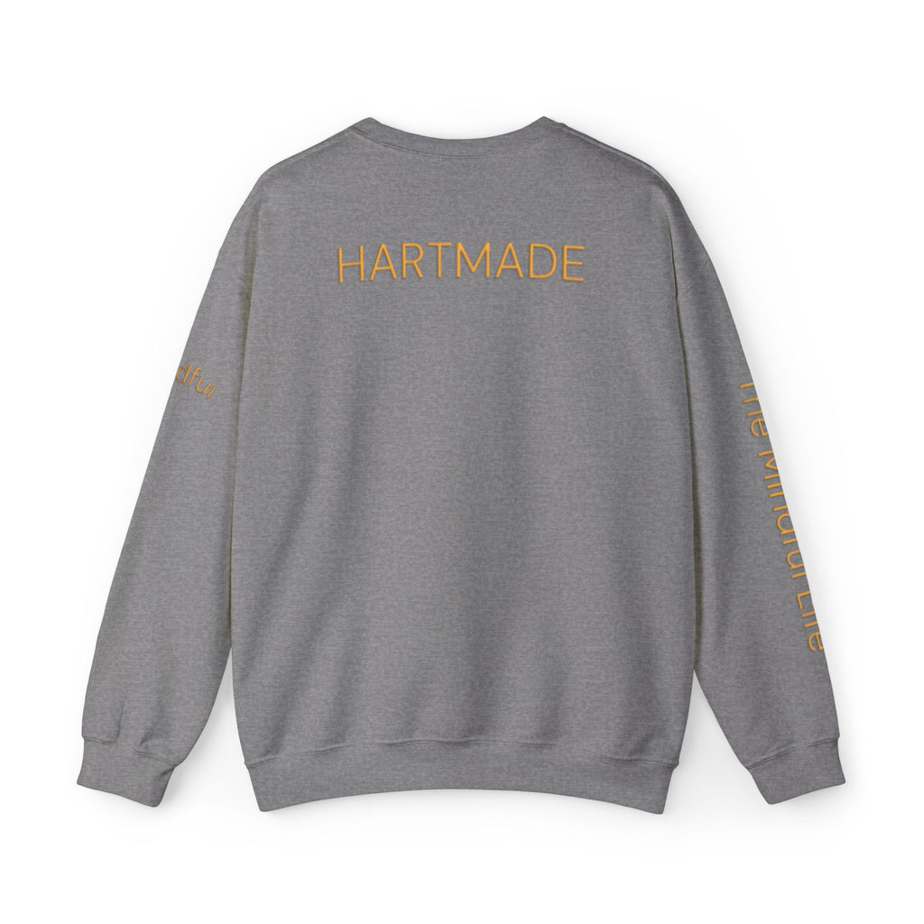 Embroidered Mindful Life Crewneck Sweatshirt — "The Mindful Life" Cozy Pullover