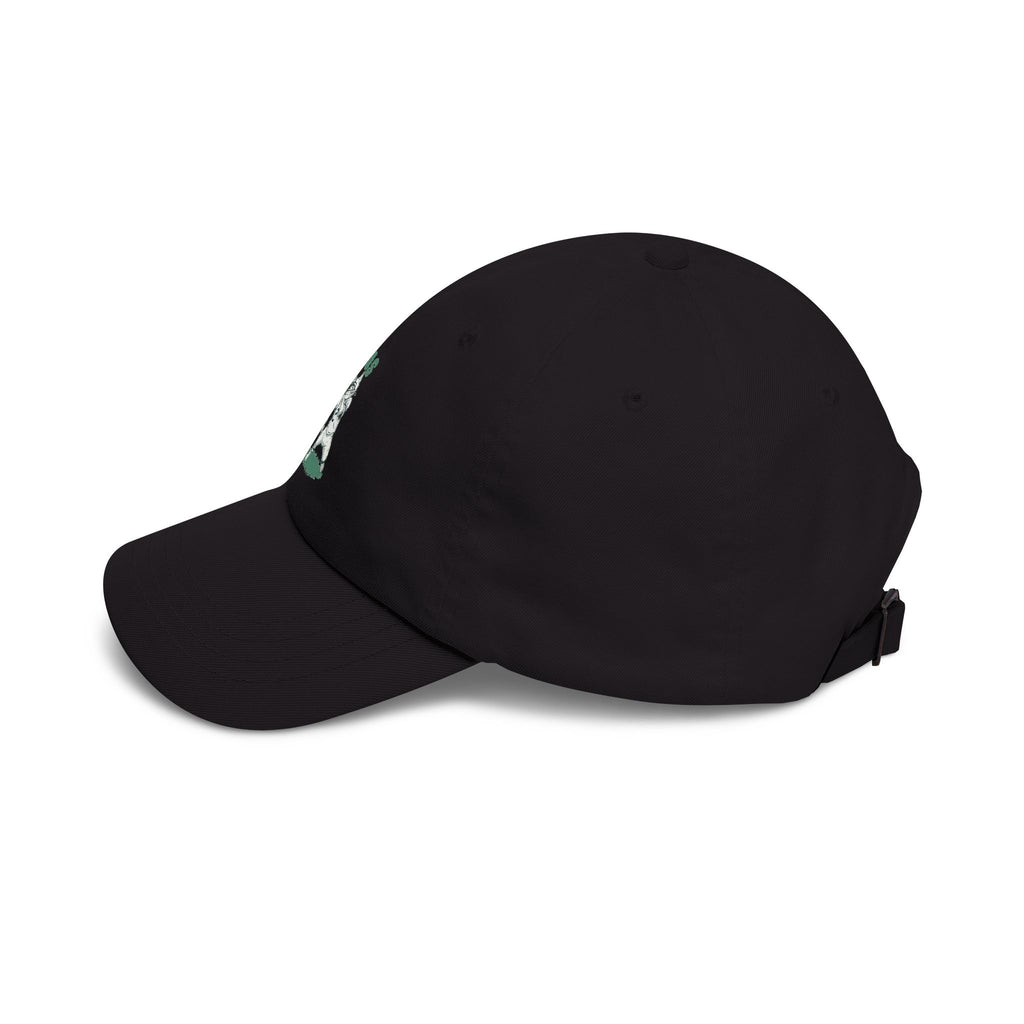 Dad Cap — Vintage Green 'Focus' Sporting Pets Patch Embroidered Football Hat