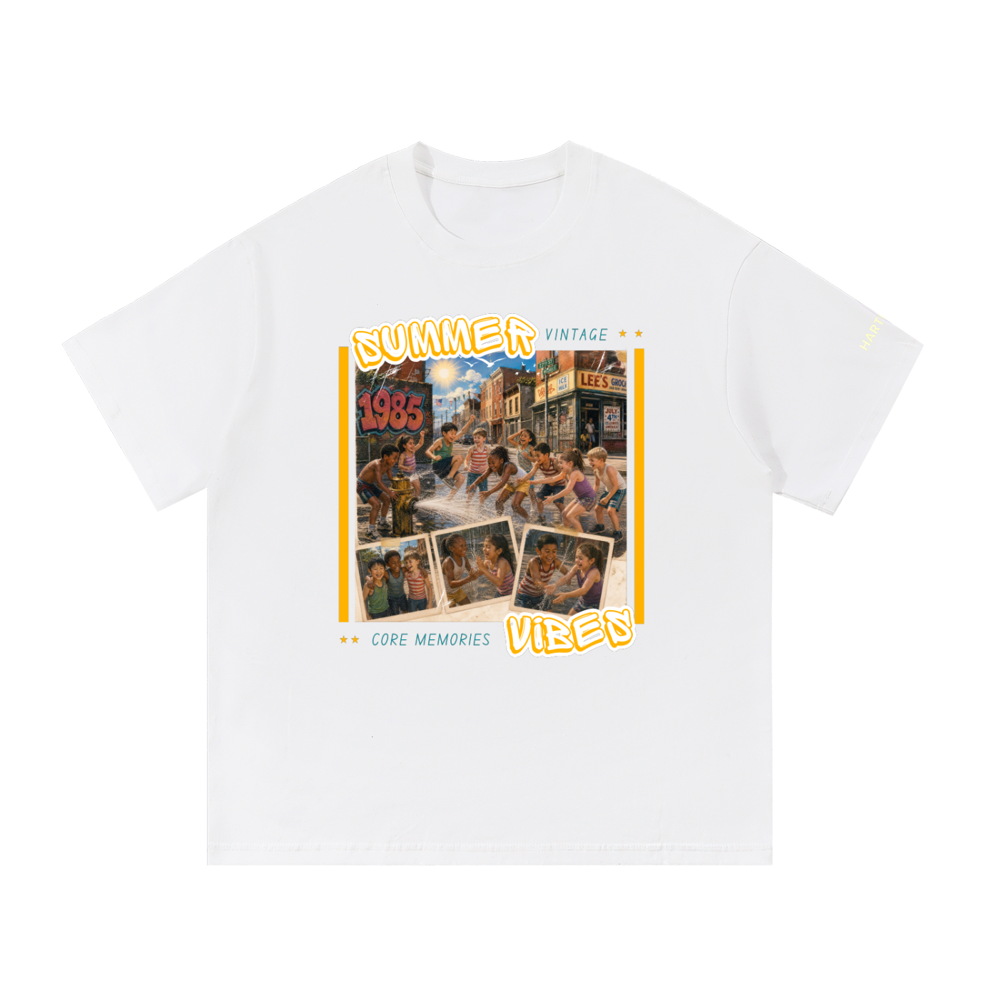 Retro80s,GraphicTshirt,Vintage80s,Friends,80sKids,GenX,Millennials,SummerTime,Fun,90sKids,WaterSpray,Happy
