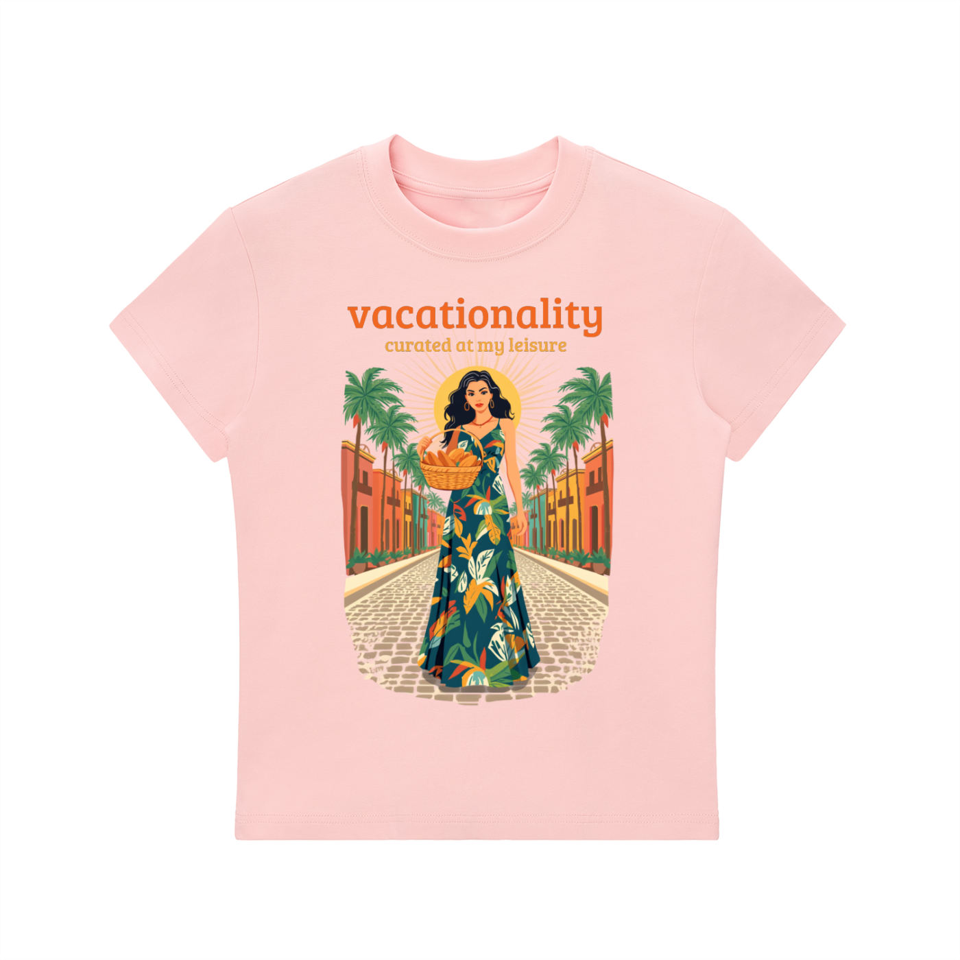 Caribbean Vacation Sunshine Radiance Woman Graphic T-Shirt
