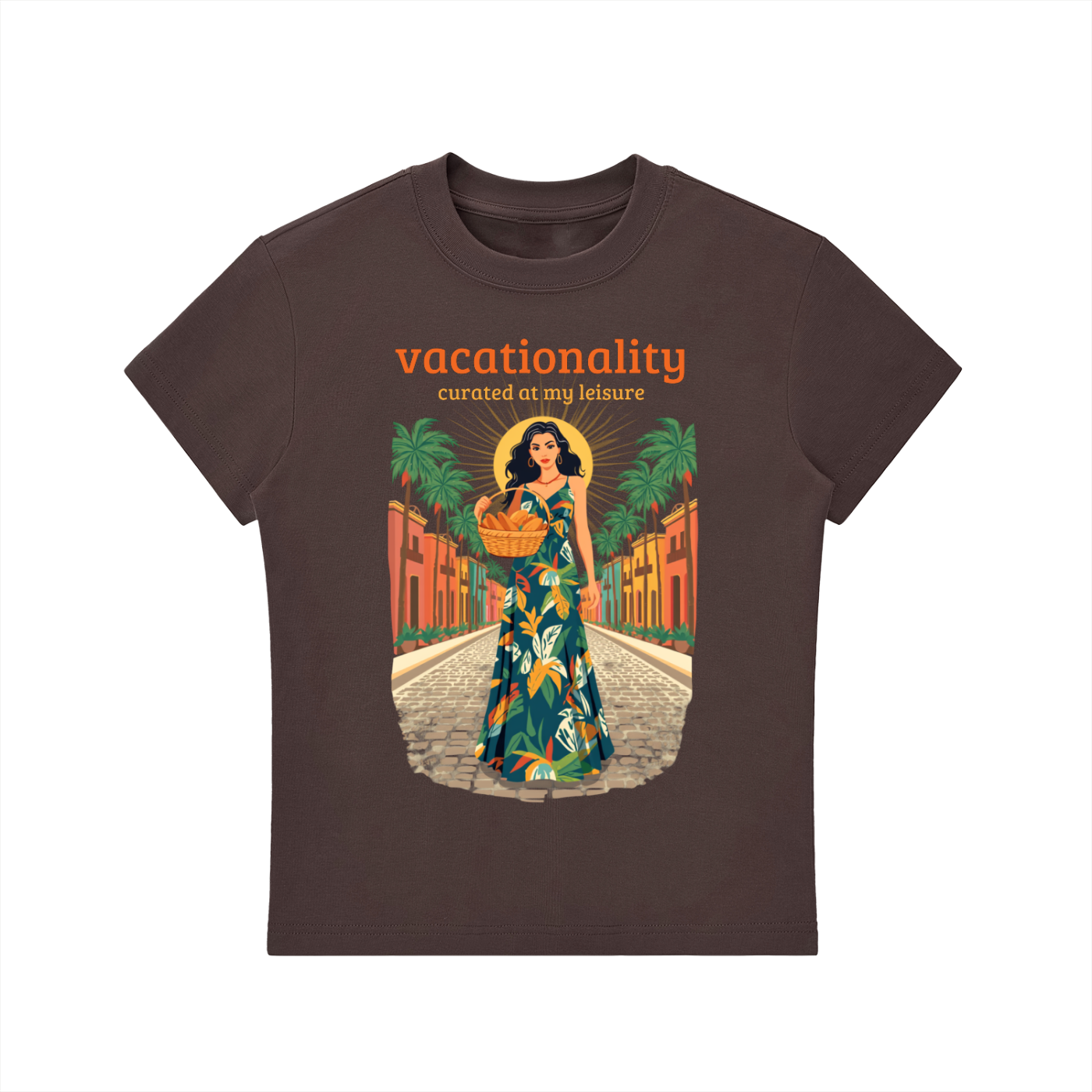 Caribbean Vacation Sunshine Radiance Woman Graphic T-Shirt