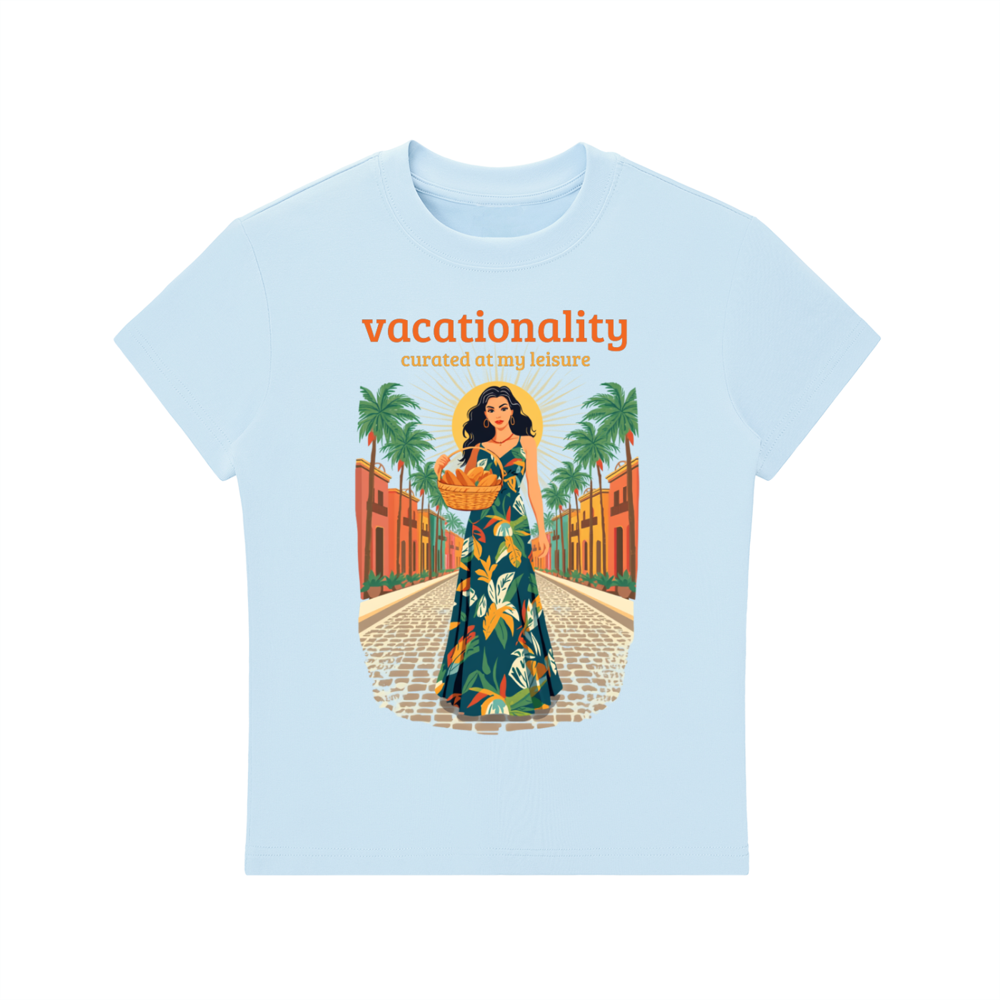 Caribbean Vacation Sunshine Radiance Woman Graphic T-Shirt